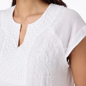 Roller Rabbit Faith Embroidered White Dress